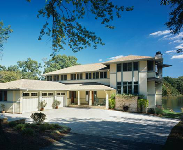 Prairie Style House Entrance